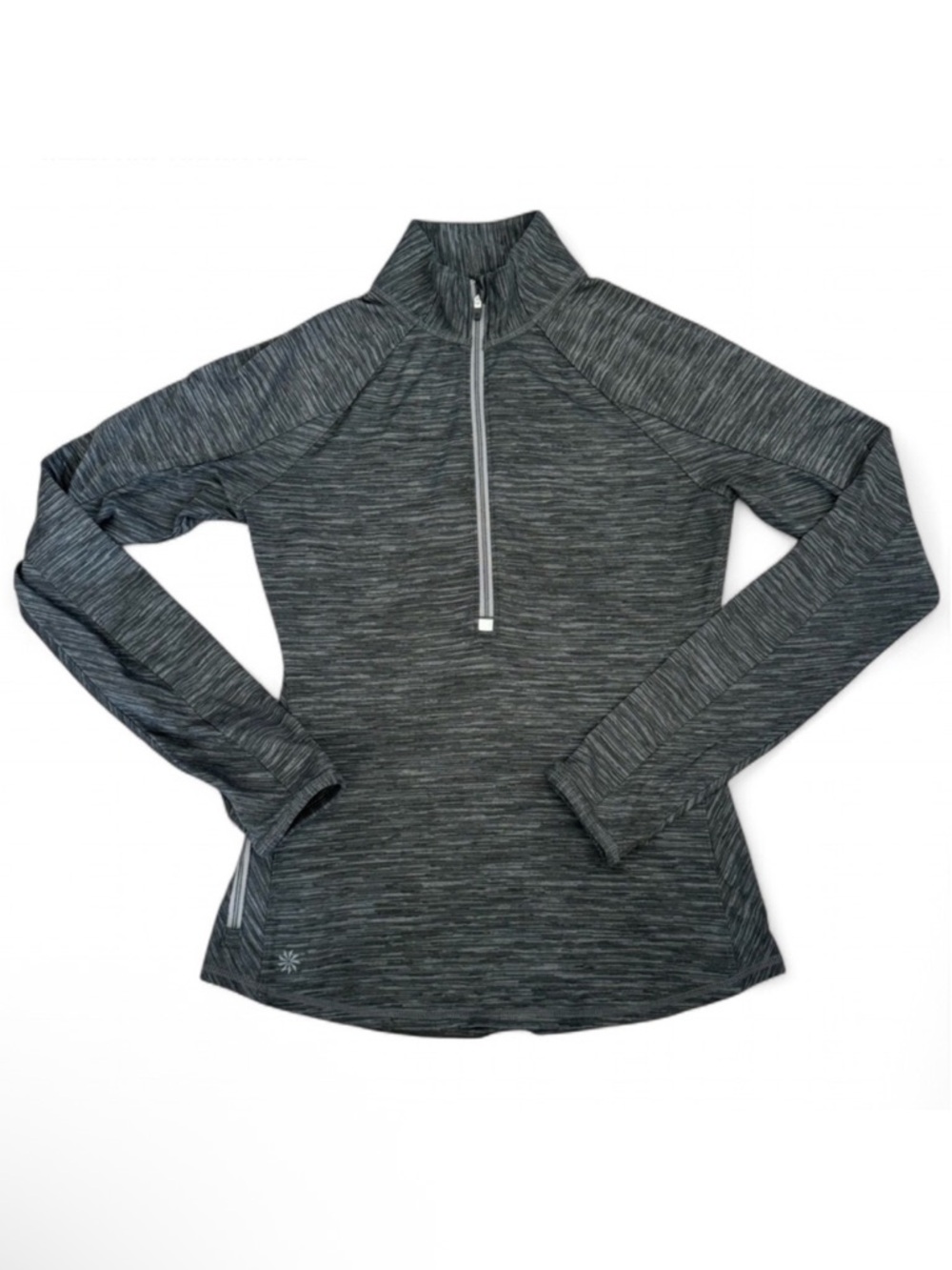 Athleta Striped 1/2 Zip Running Pullover, Size S